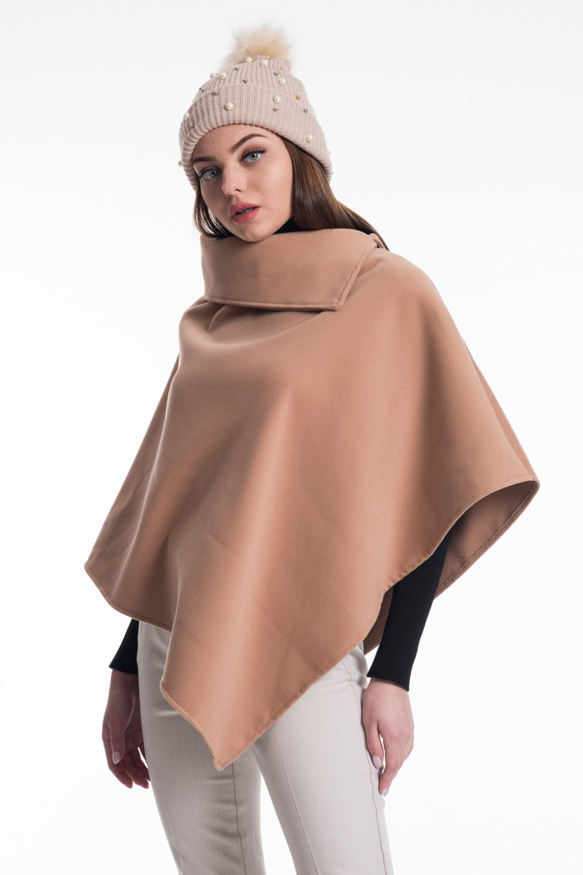 Farrah Women's Poncho - Camel New - product image 7
