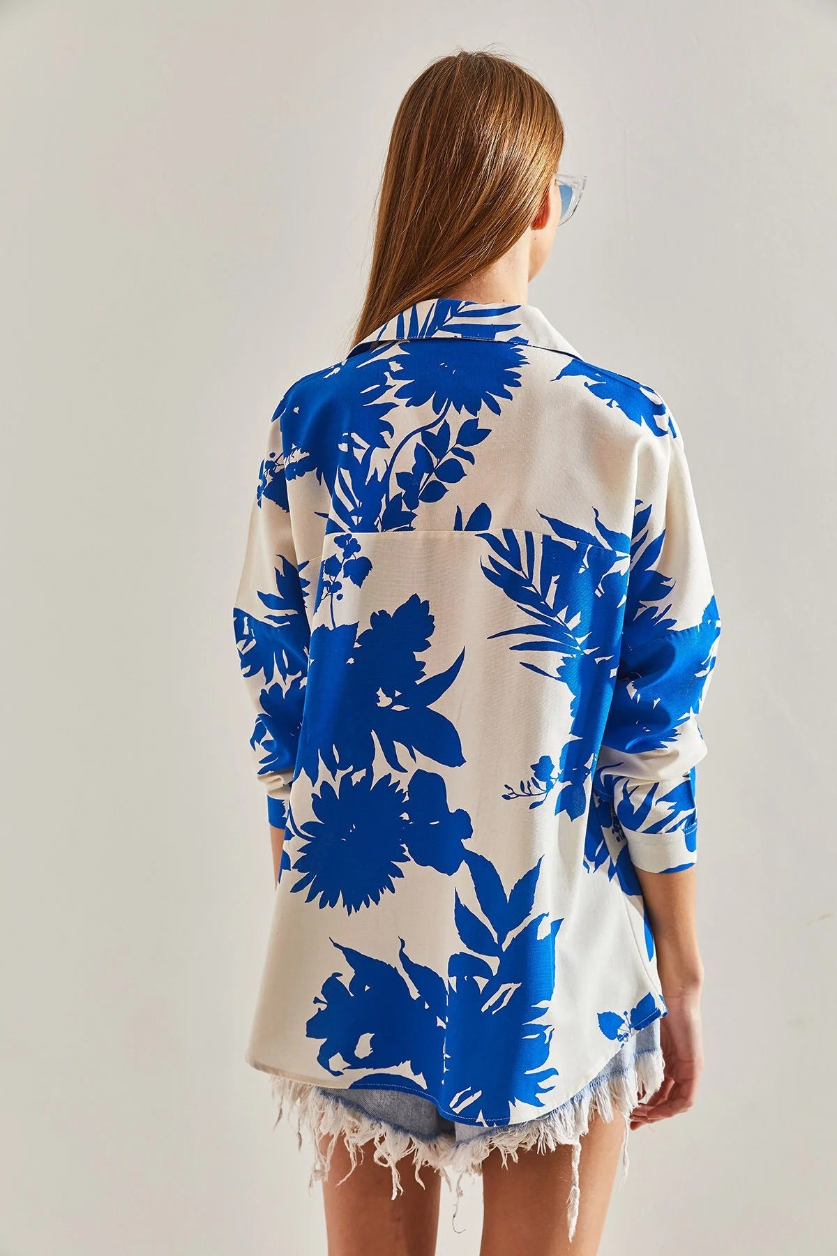 Camisa Lola Pink Mini Floral de Lino con Botones