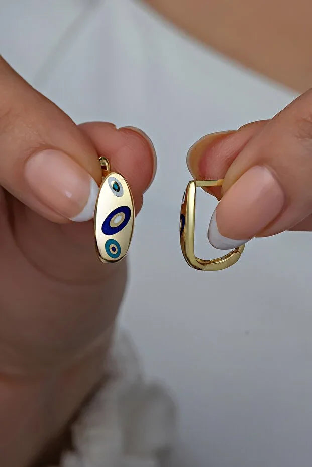 Pendientes con diseño de Ojo Turco