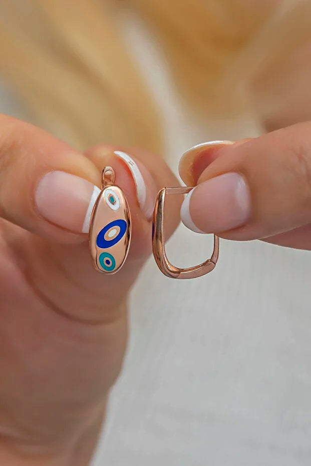 Pendientes con diseño de Ojo Turco