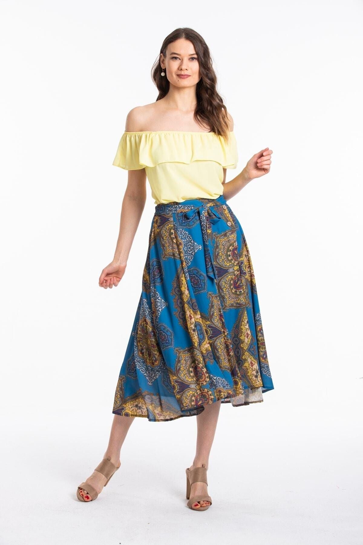 Enid Women's Skirt - Blue - product image 3