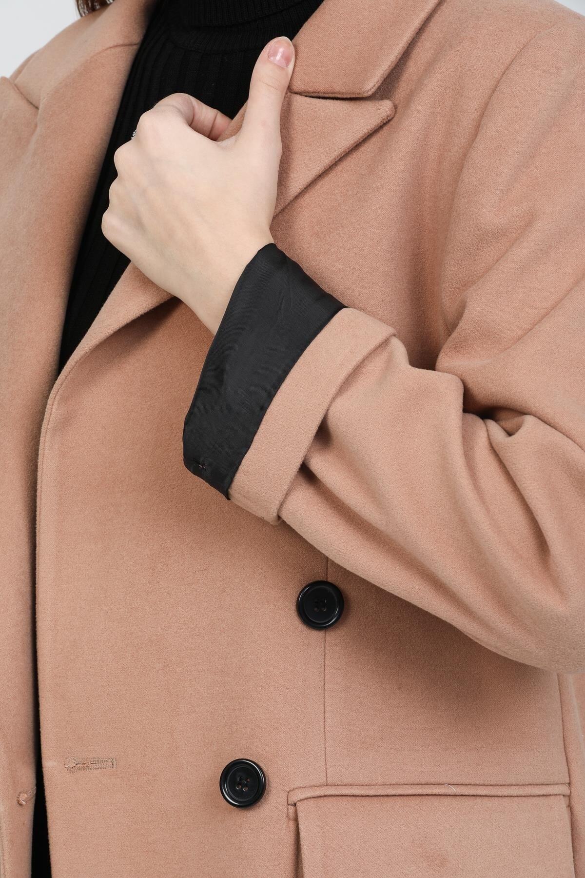Andie Women's Button Front Coat - Camel - product image 6