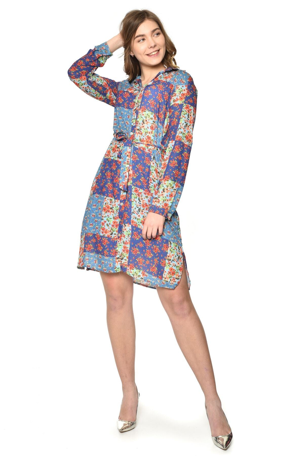 Cordelia Women's Dress - Blue Print - product image 4