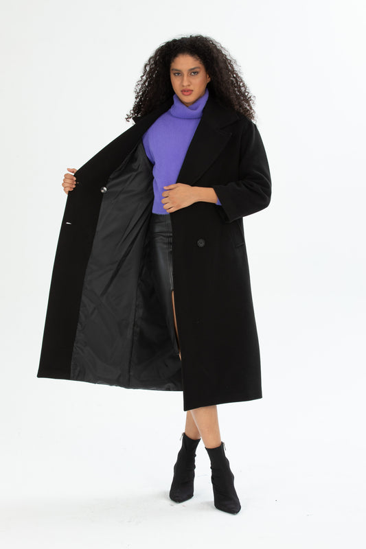Aurelia Women's Oversized Coat - Black - product image 1