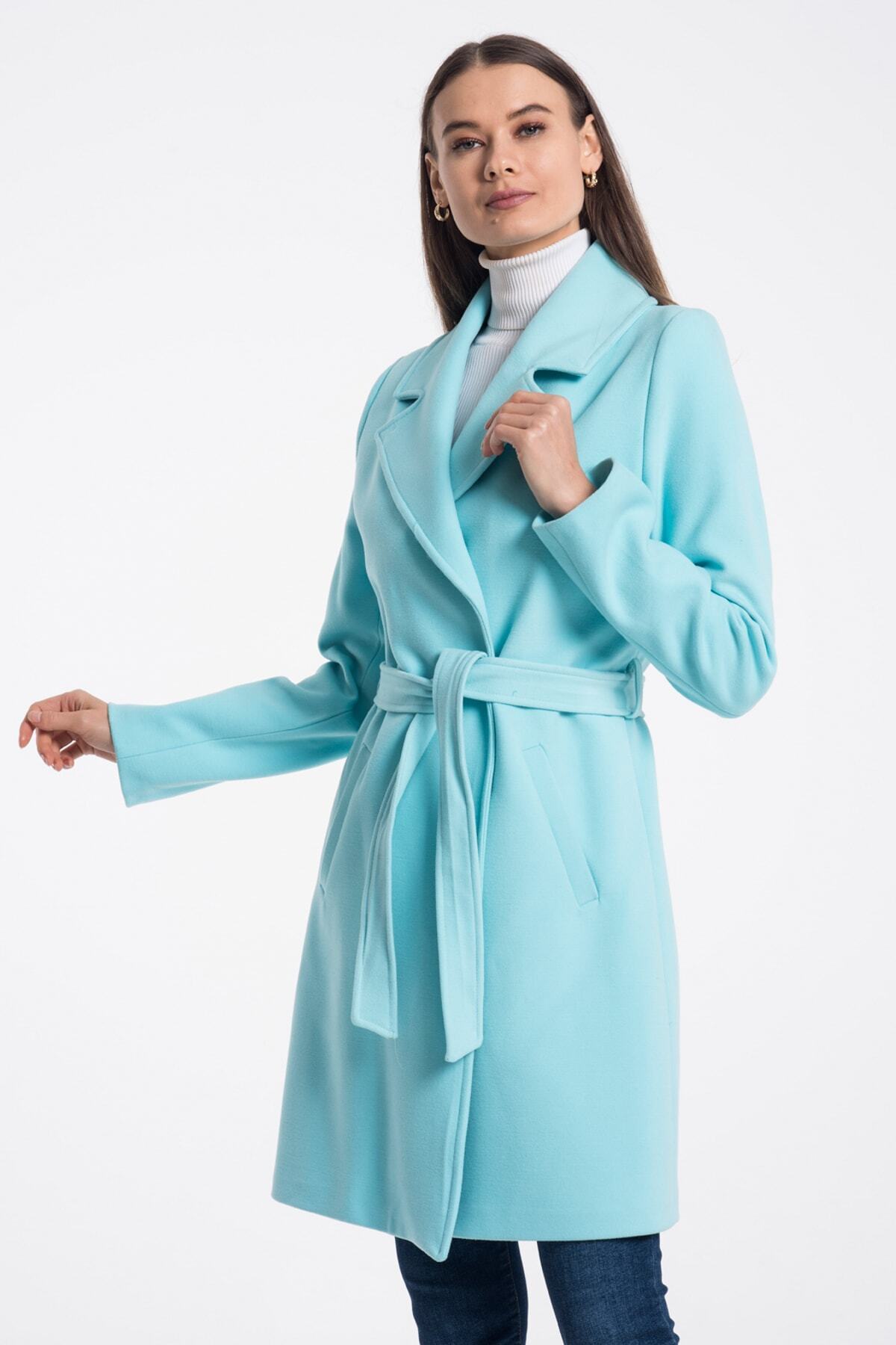 Fern Women's Lined Coat - Light Turquoise - product image 6