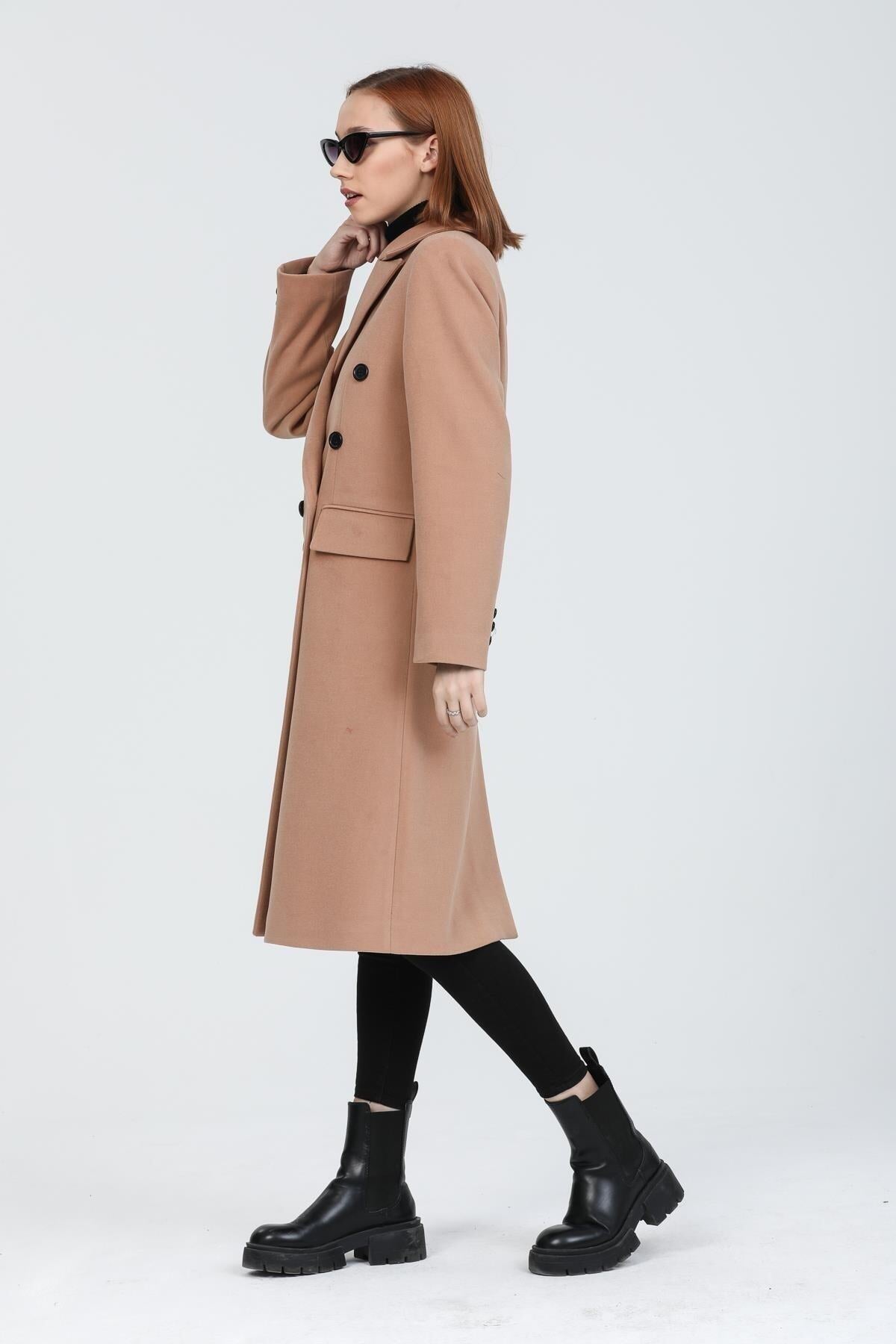 Andie Women's Button Front Coat - Camel - product image 8