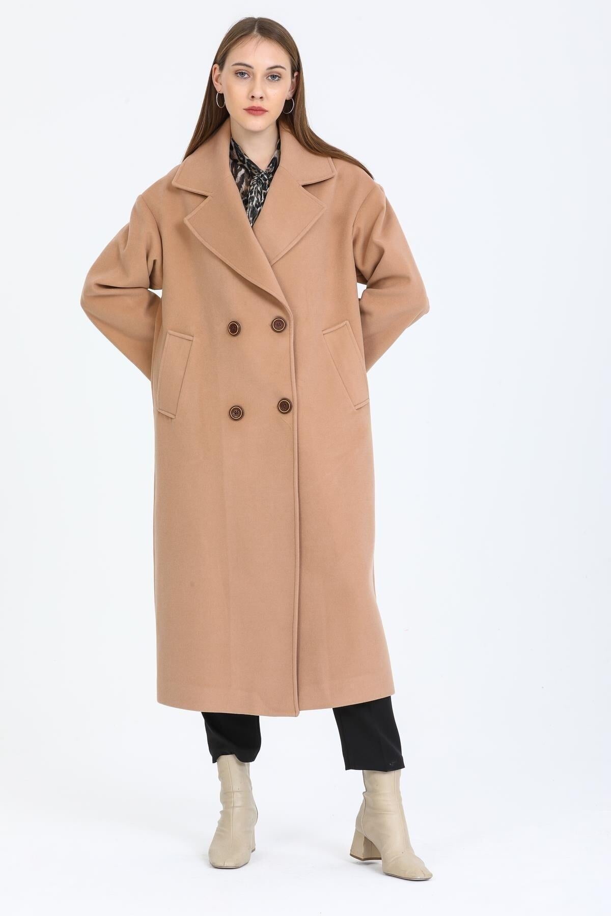 Aurelia Women's Oversized Coat - Camel - product image 1