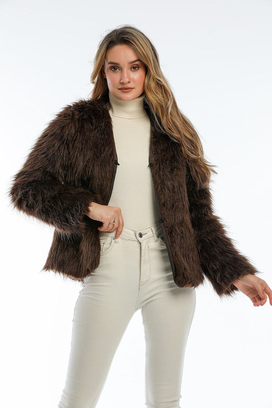 Carly Women's Coat - Dark Brown - product image 1