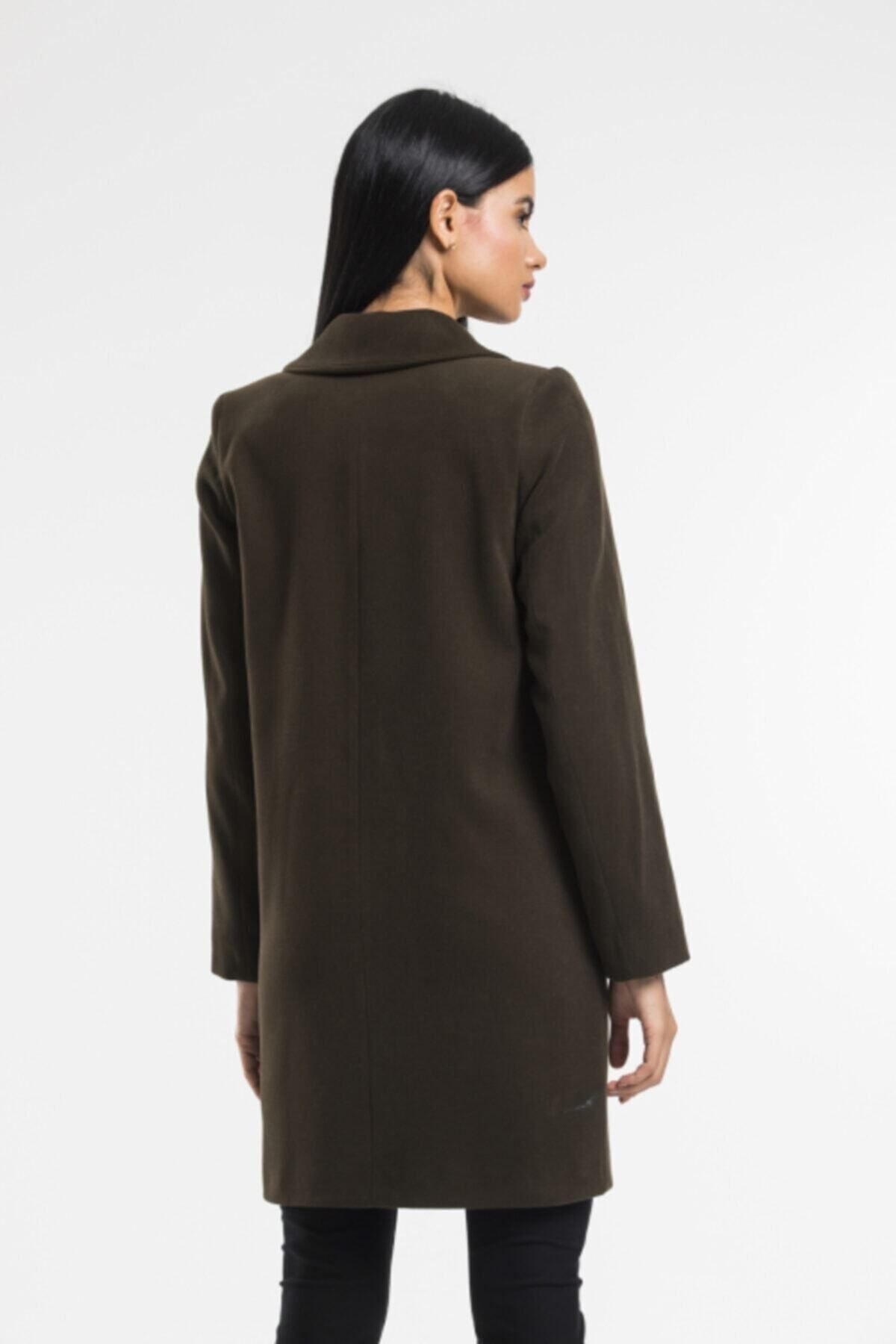 Edna Women's Coat - Dark Khaki - product image 5
