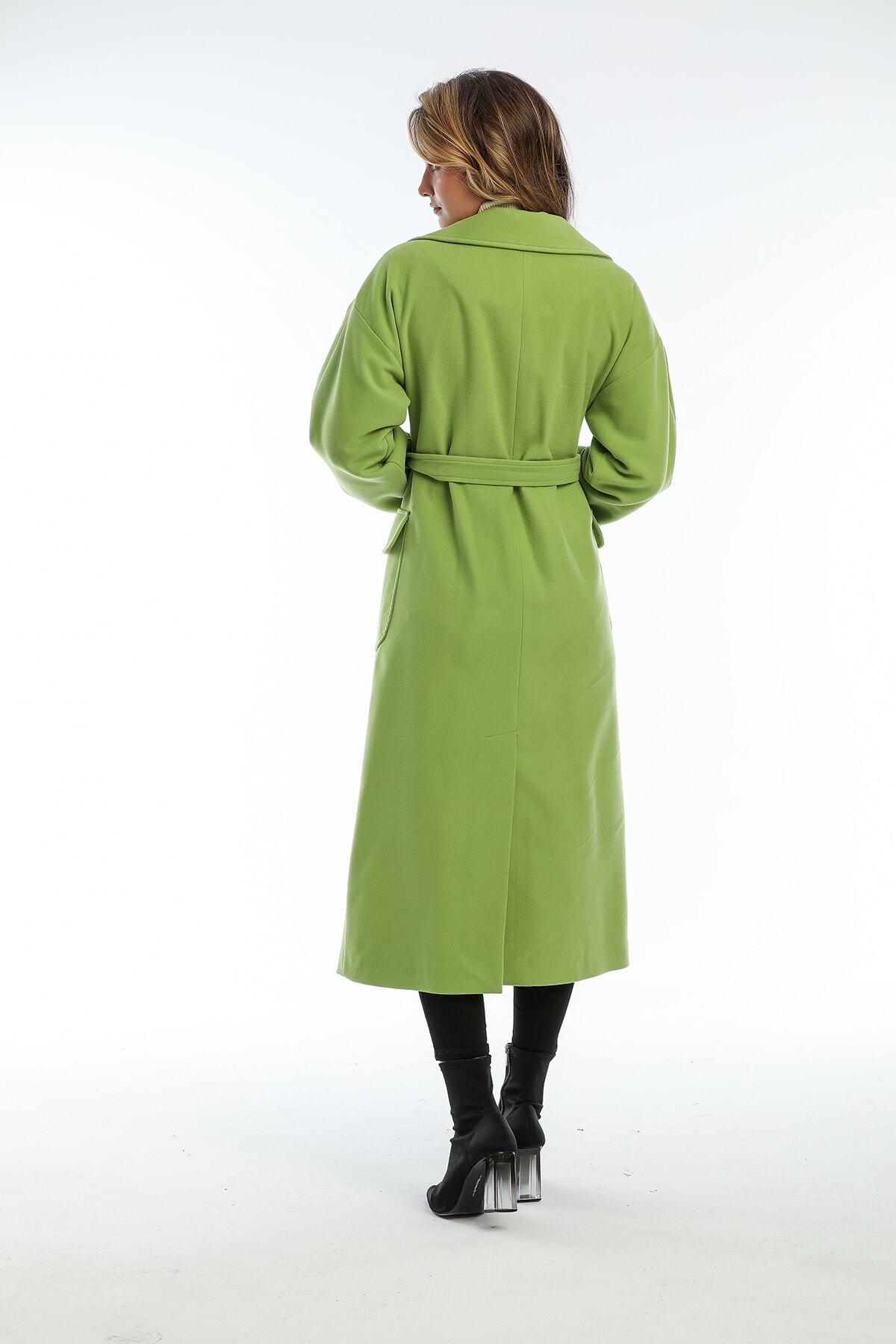 Anabel Women's Notched Collar Coat - Pistachio Green - product image 7