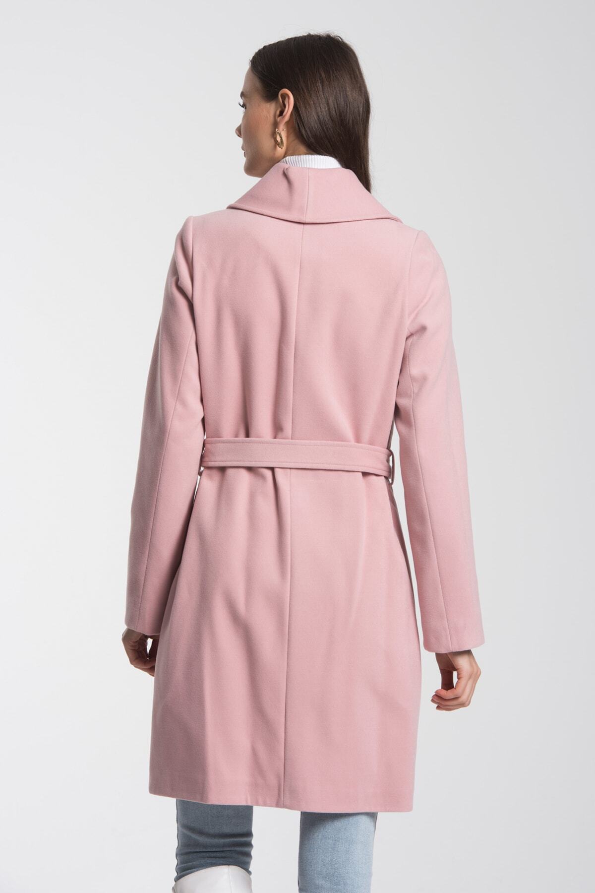 Fern Women's Belted Coat - Baby Pink - product image 7
