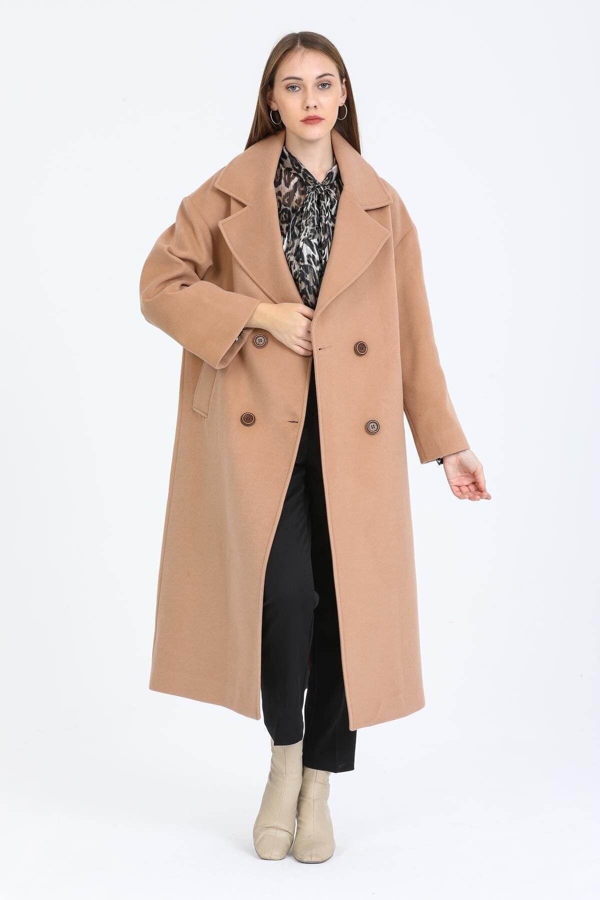 Aurelia Women's Oversized Coat - Camel - product image 5