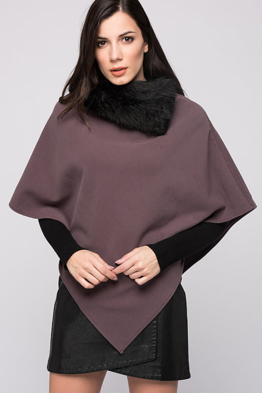 Ana Women's Poncho - Light Plum - product image 1