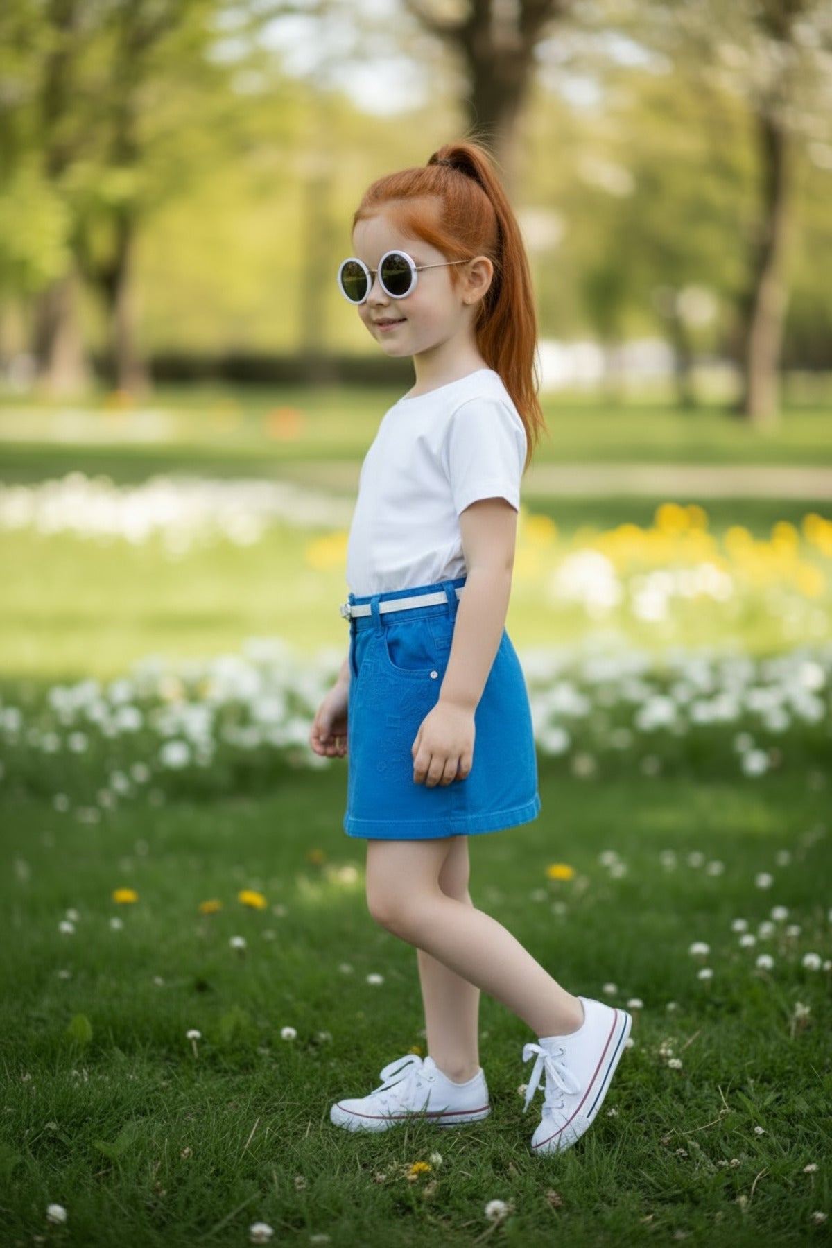 Chantelle Girls' Skirt - Royal Blue - product image 2