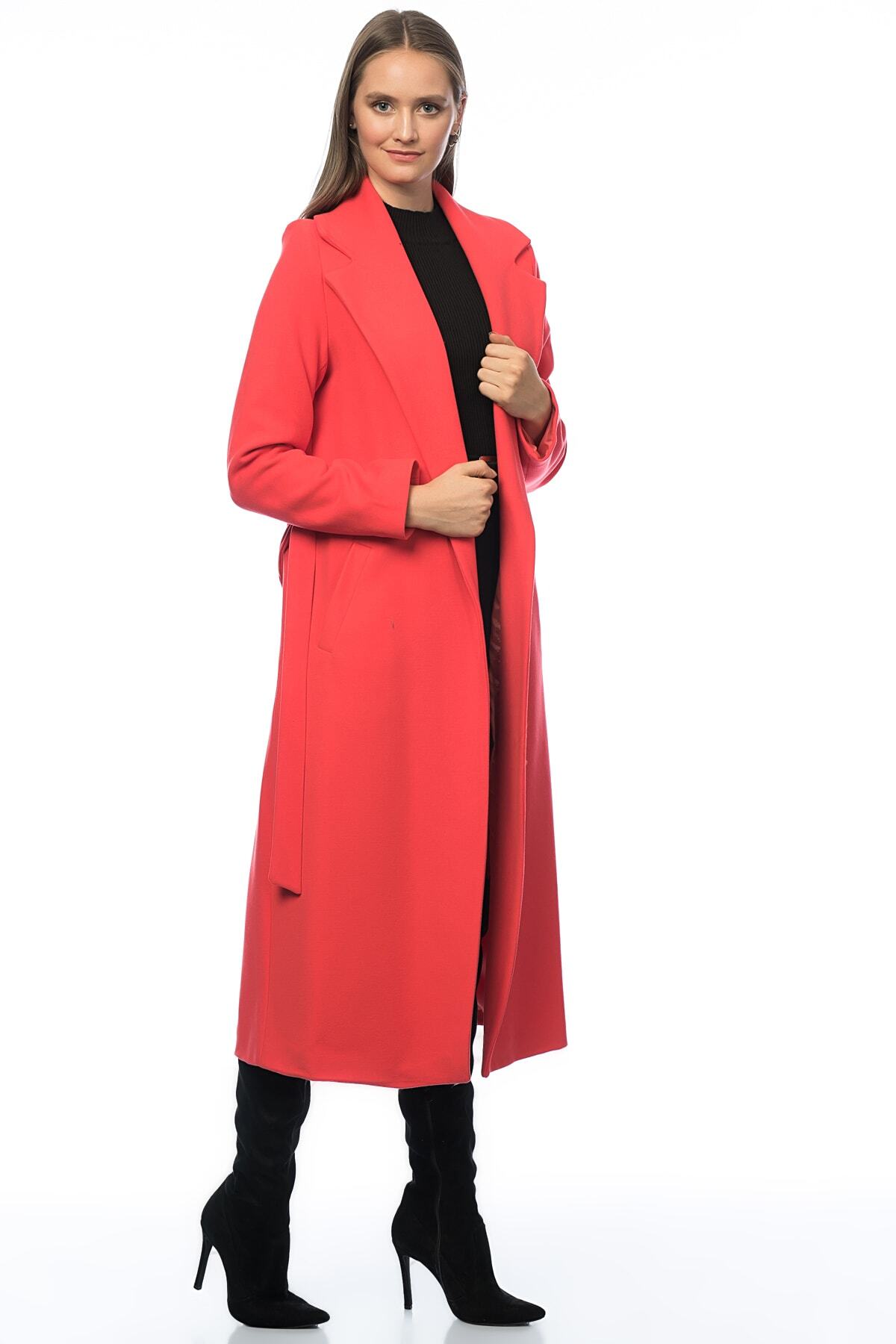 Faye Women's Lined Coat - Coral - product image 1