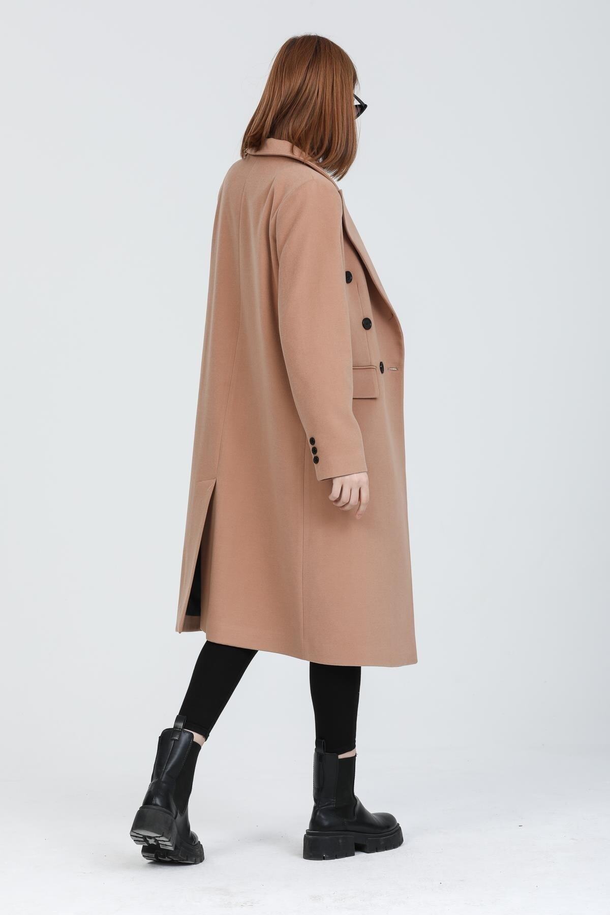 Andie Women's Button Front Coat - Camel - product image 7