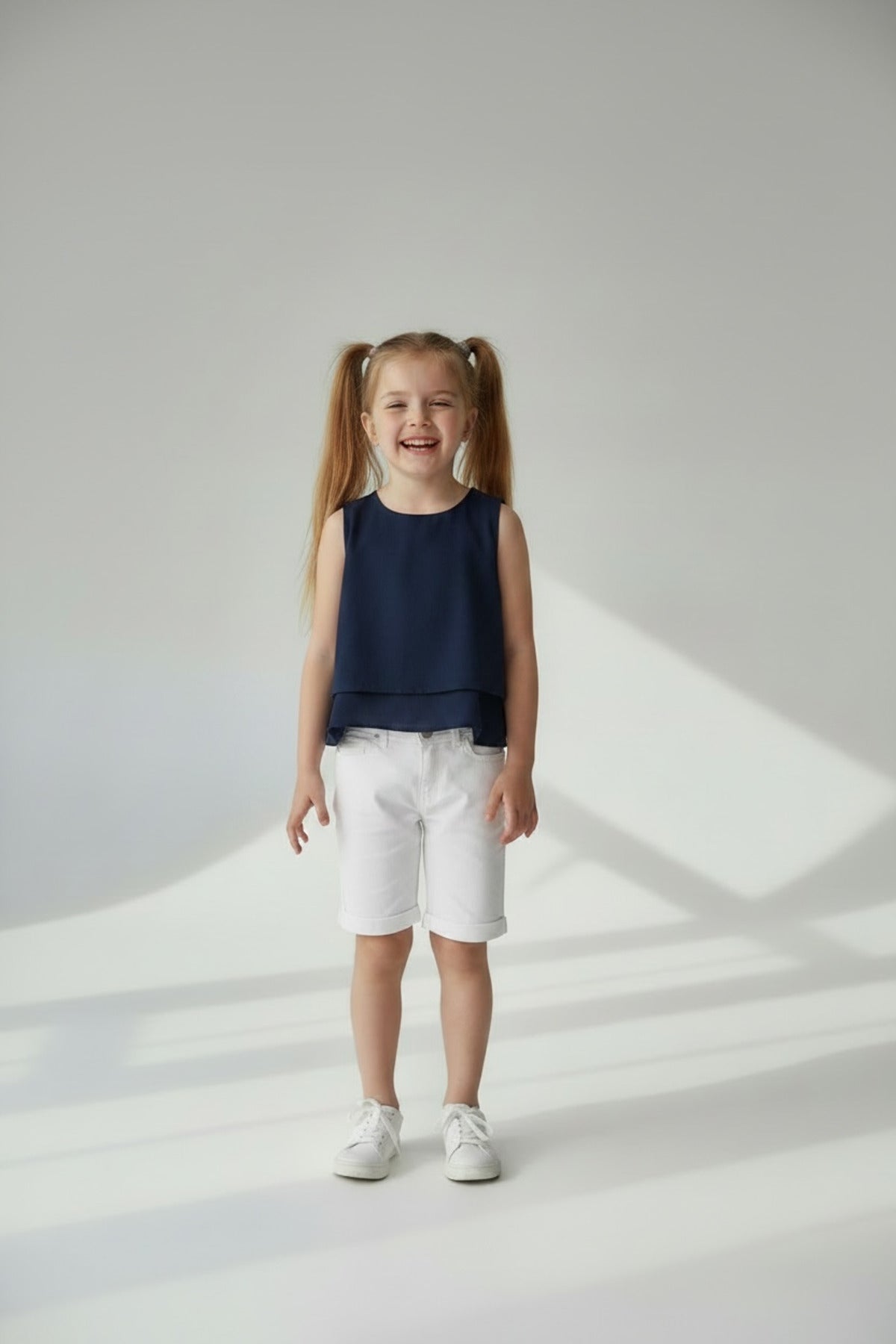 Justine Girls' Blouse - Navy - product image 3