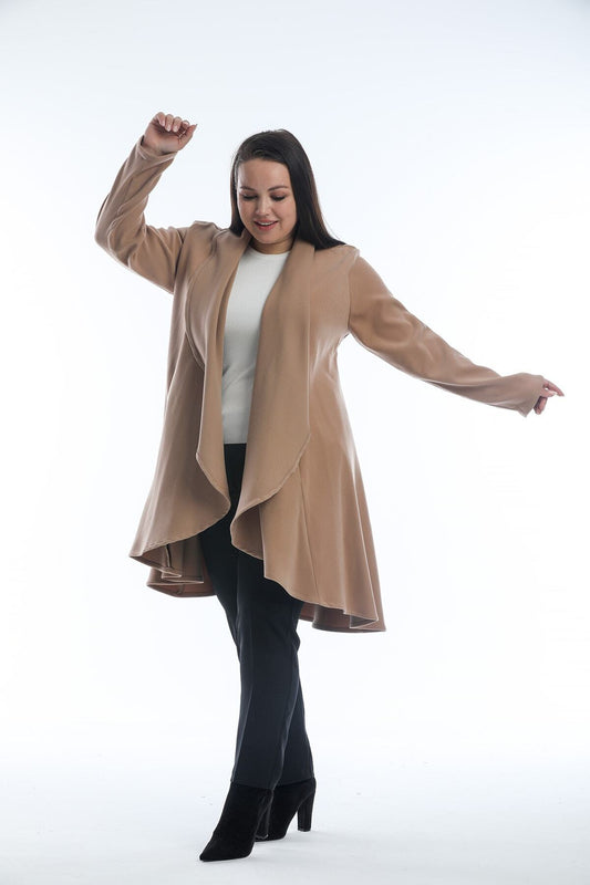 Carlotta Women's Coat - Beige Camel - product image 1