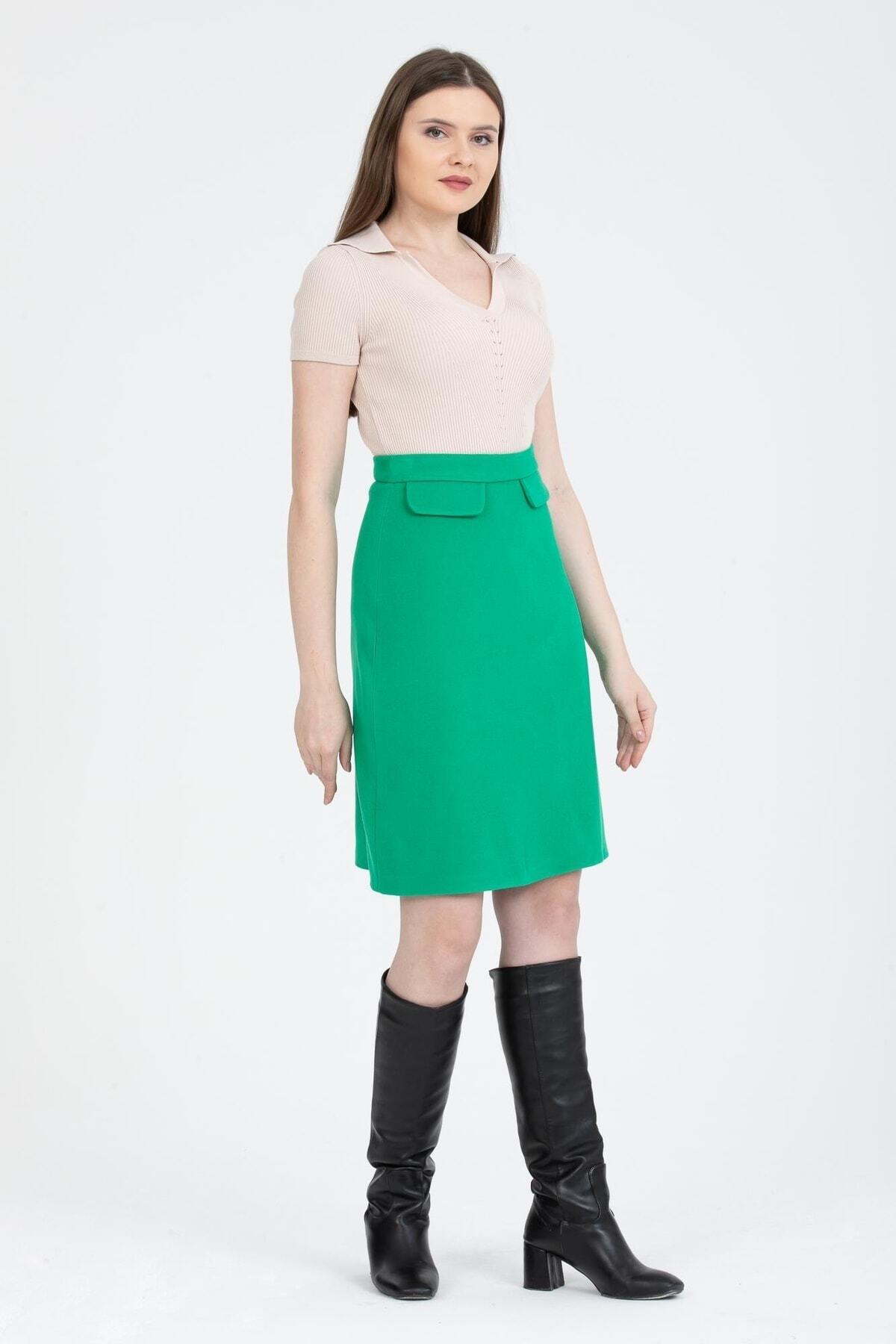 Annika Women's Skirt - Grass Green - product image 4