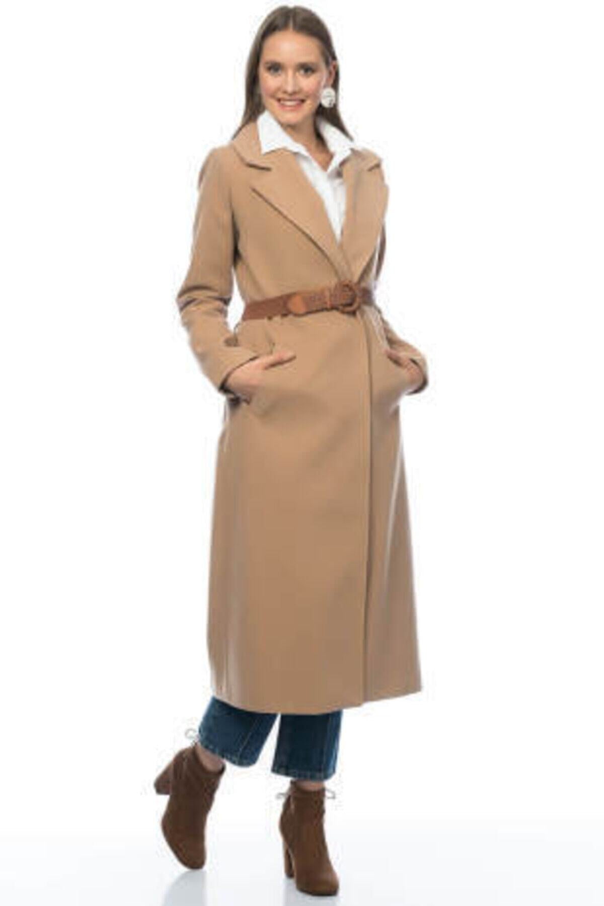 Faye Women's Belted Coat - Camel - product image 5