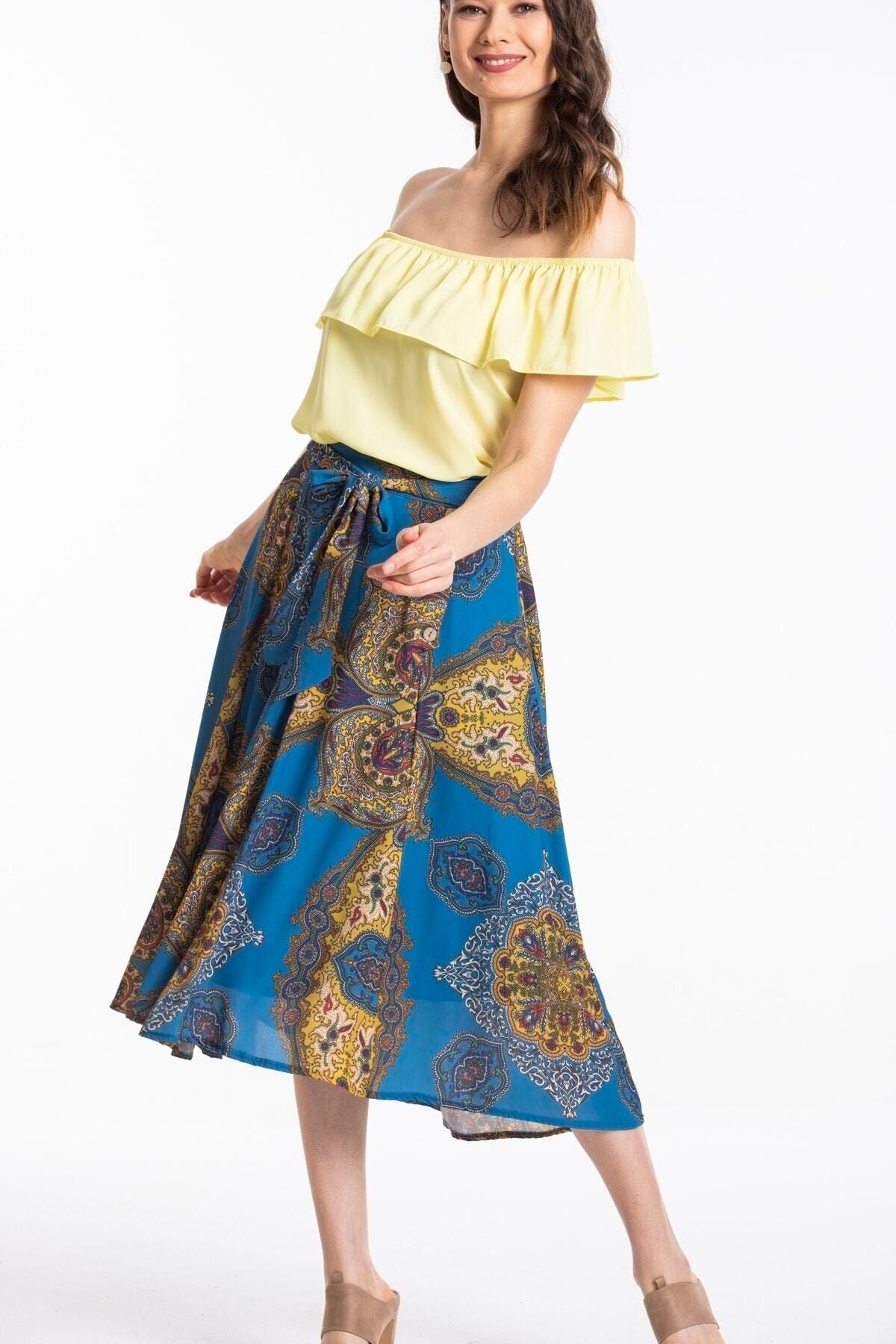 Enid Women's Skirt - Blue - product image 2