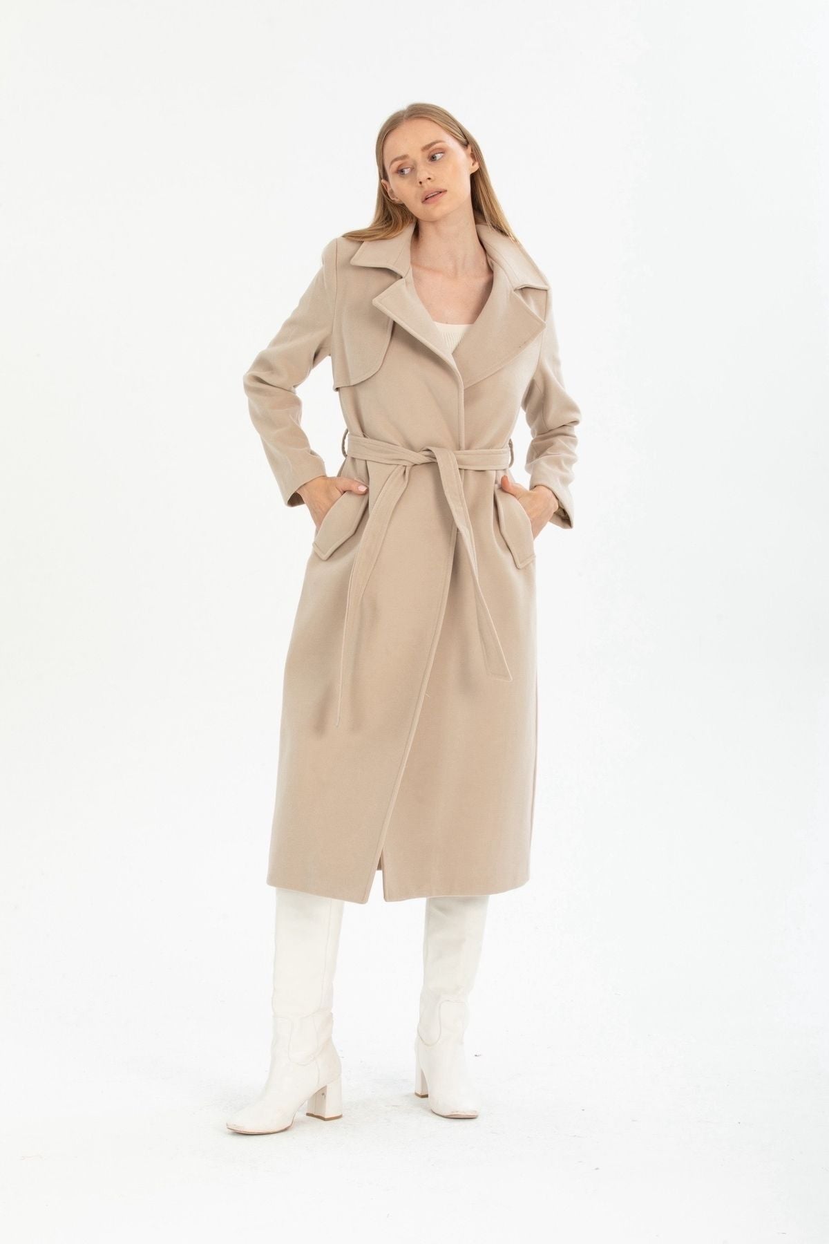 Andrea Women's Coat - Beige - product image 2