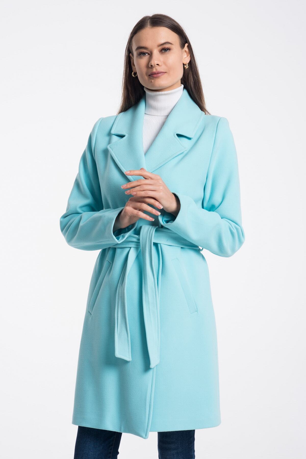 Fern Women's Lined Coat - Light Turquoise - product image 7