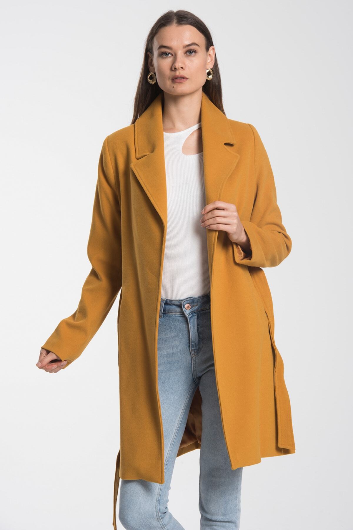 Fern Women's Lined Coat - Mustard - product image 2