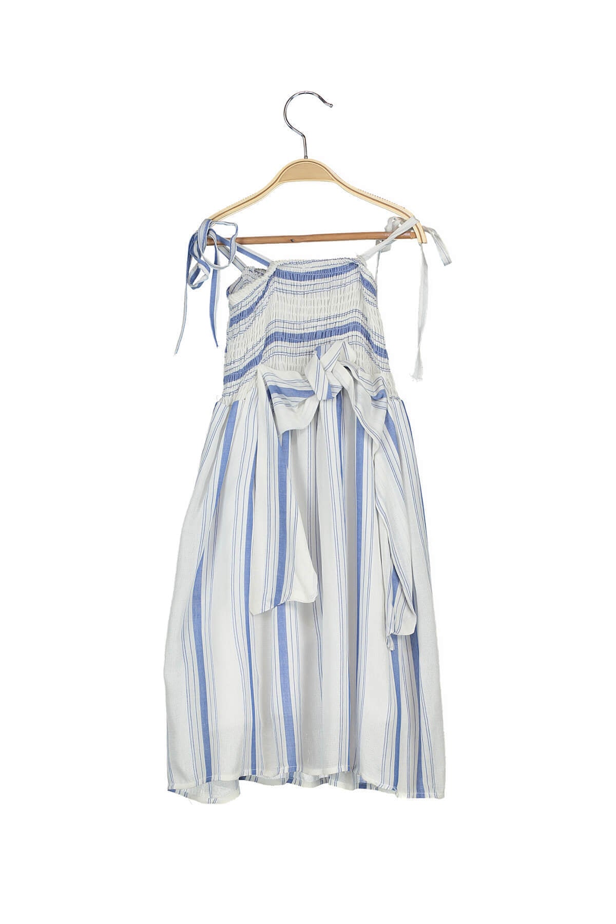 Darcy Girls' Striped Strappy Dress - Blue Stripe - product image 7