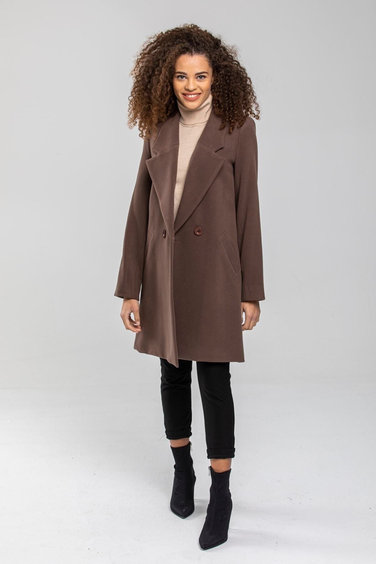 Edna Women's Coat - Taupe - product image 4