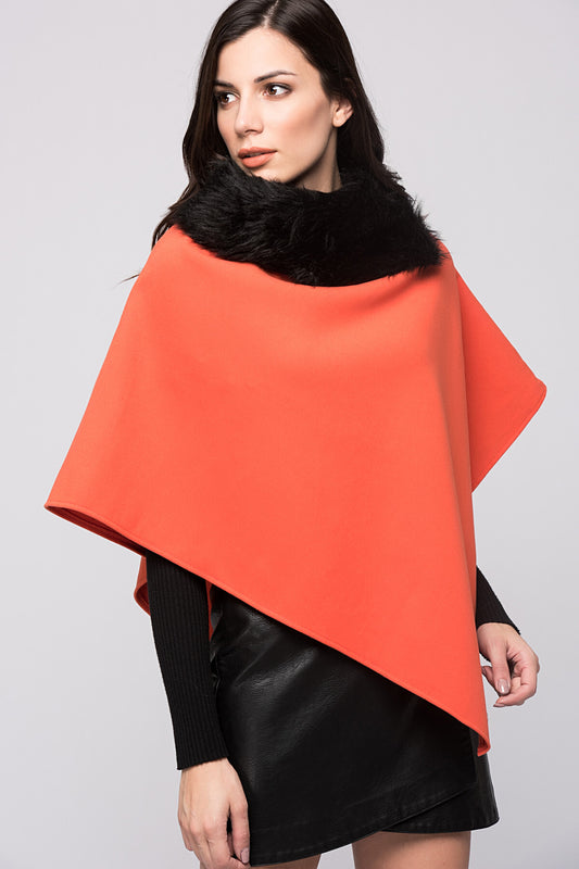 Ana Women's Poncho - Orange - product image 1