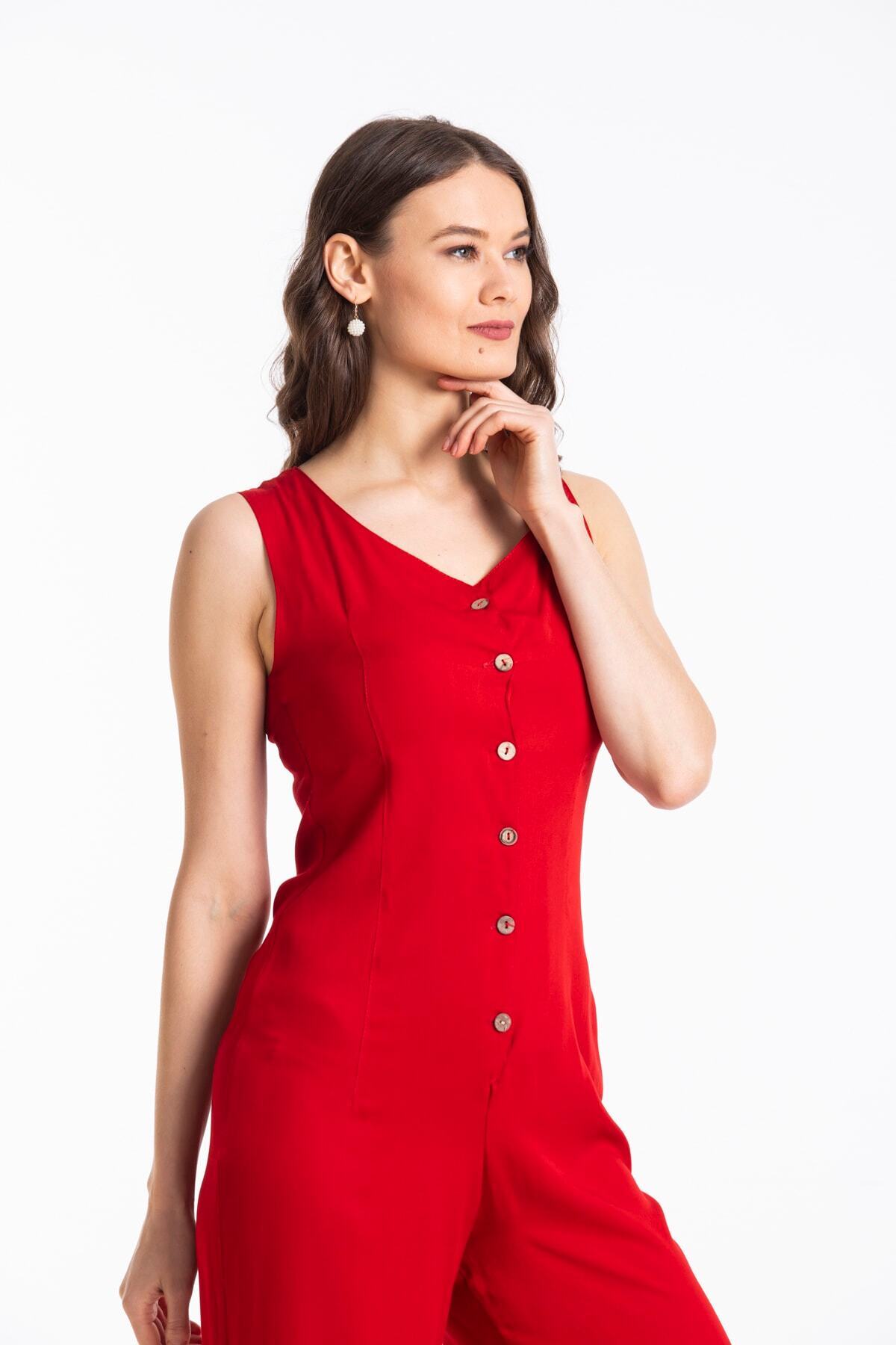 Estelle Women's Jumpsuit - Red - product image 5