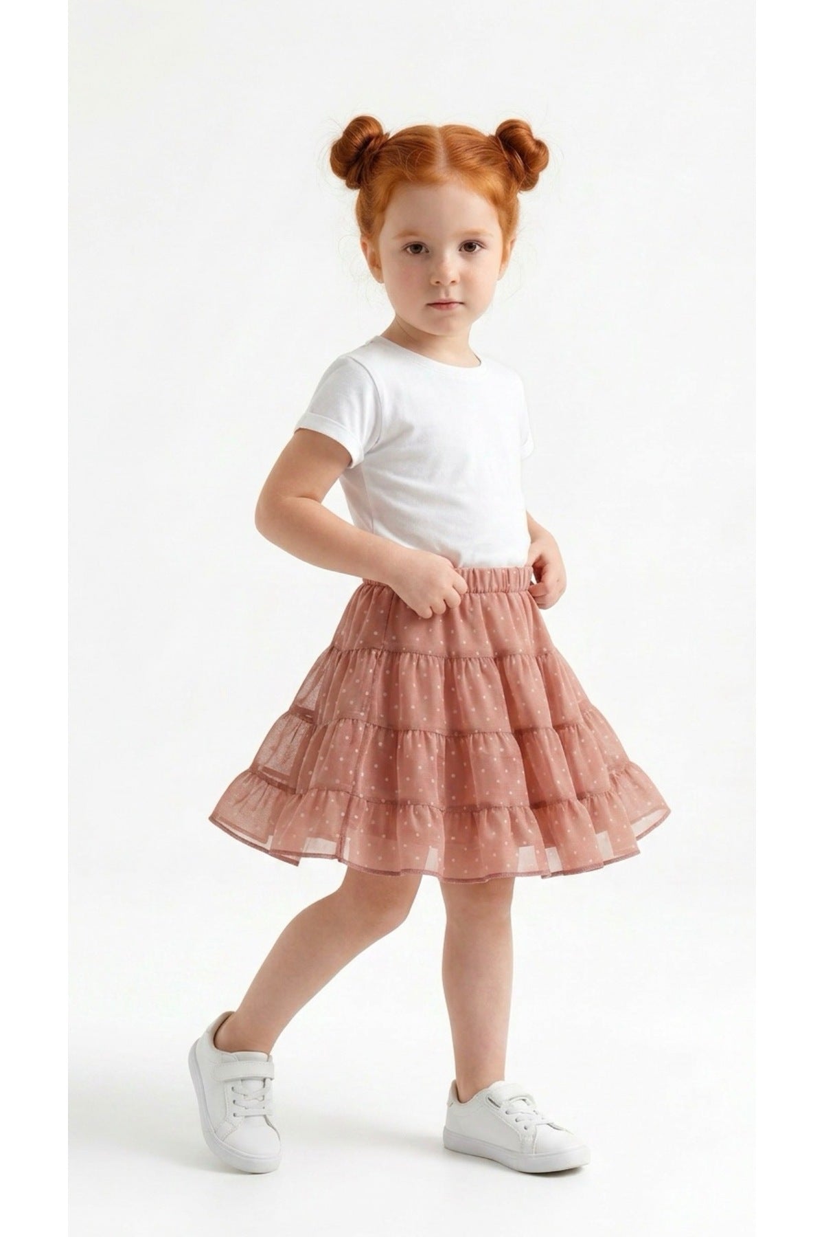 Jordan Girls' Polka Dot Skirt - Blush Polka Dot - product image 2