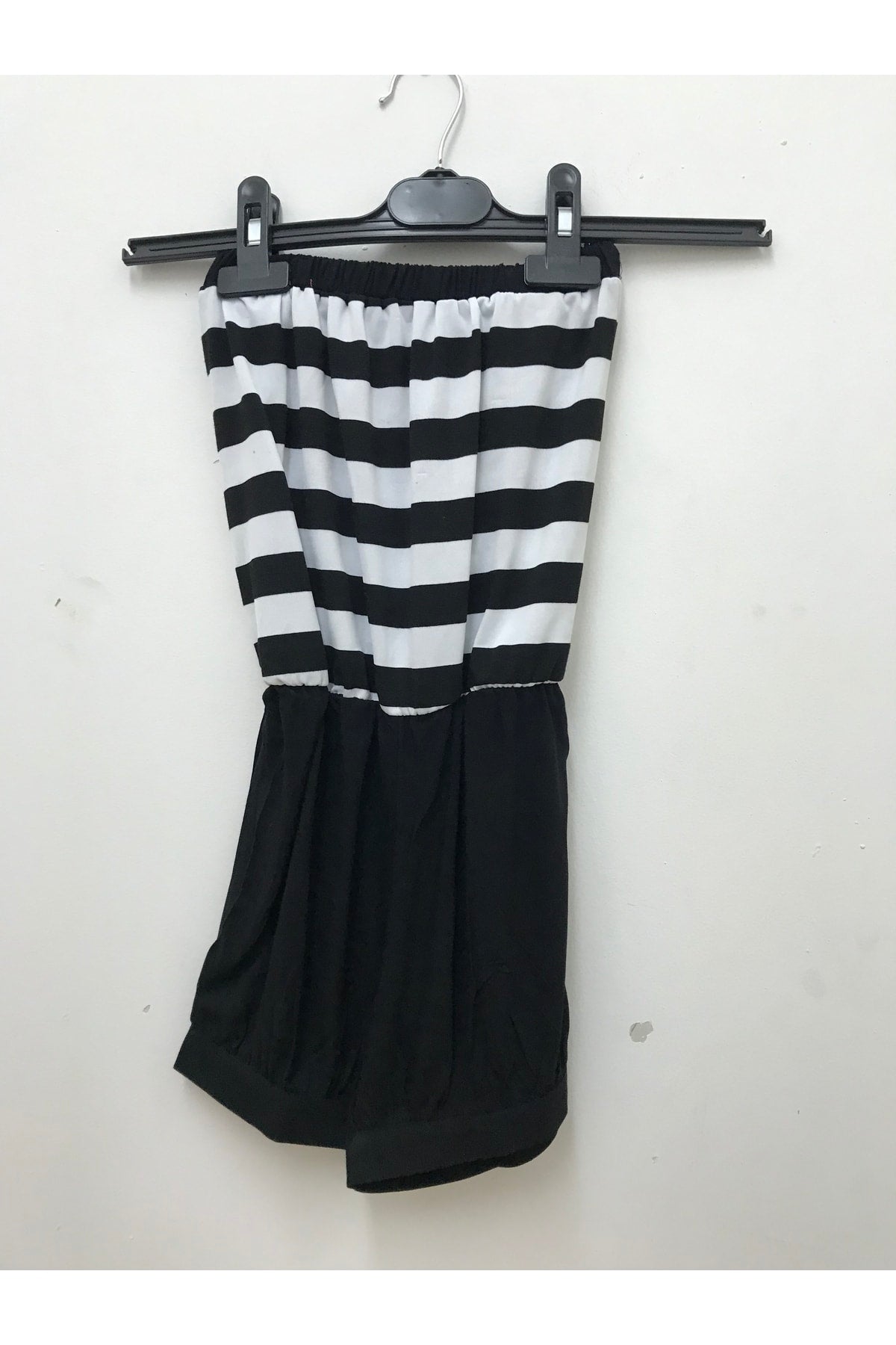 Callie Girls' Striped Jumpsuit - Black White Stripe - product image 1