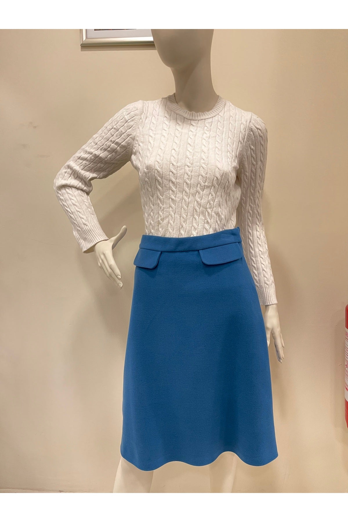 Annika Women's Lined Skirt - Teal Blue - product image 3