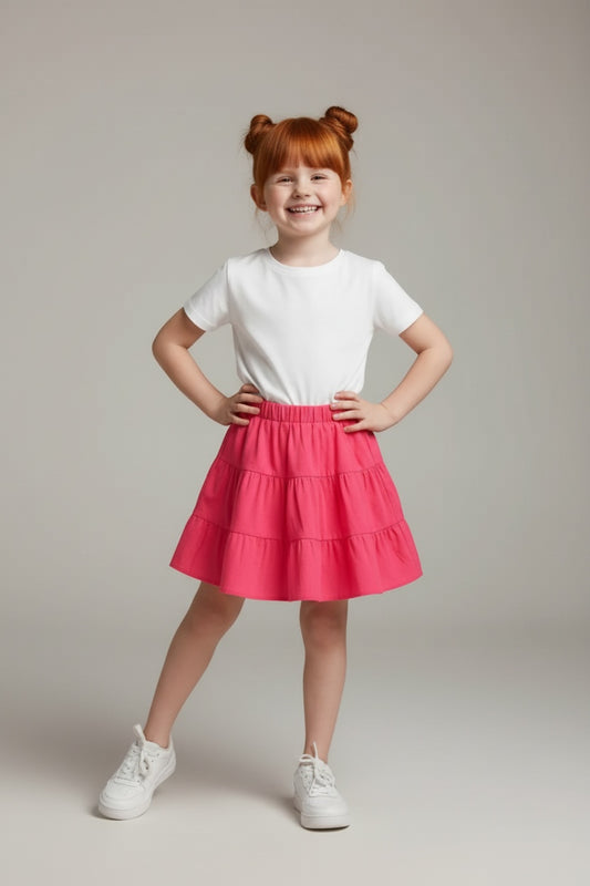 Cleo Girls' Skirt - Fuchsia - product image 1