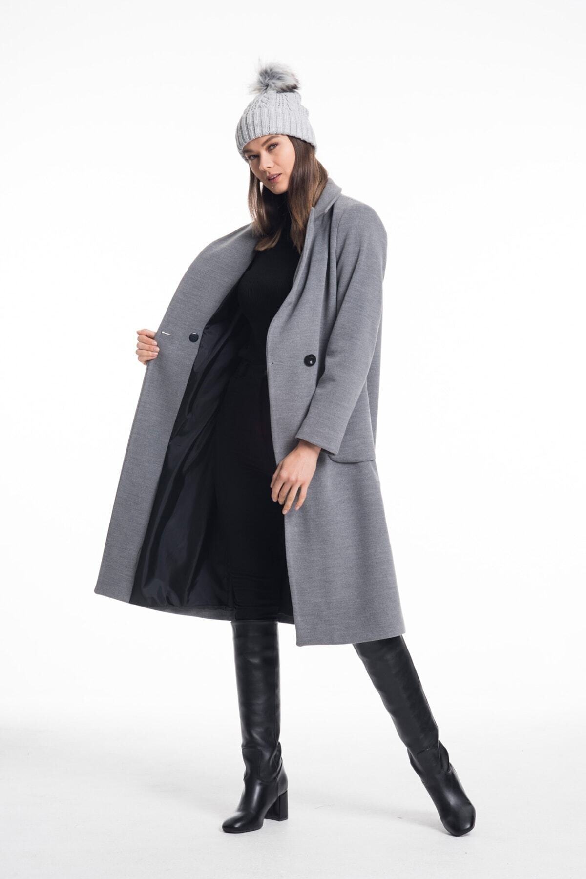 Annalise Women's Lined Coat - Gray - product image 1