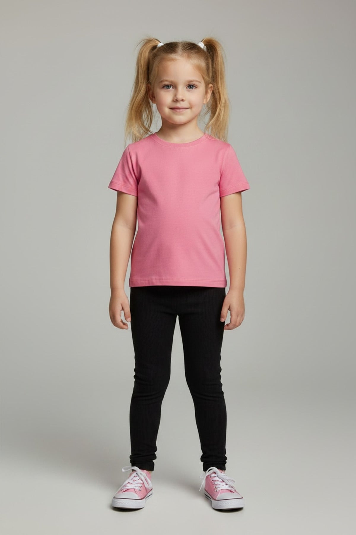 Alecia Girls' Velvet Leggings - Black - product image 1
