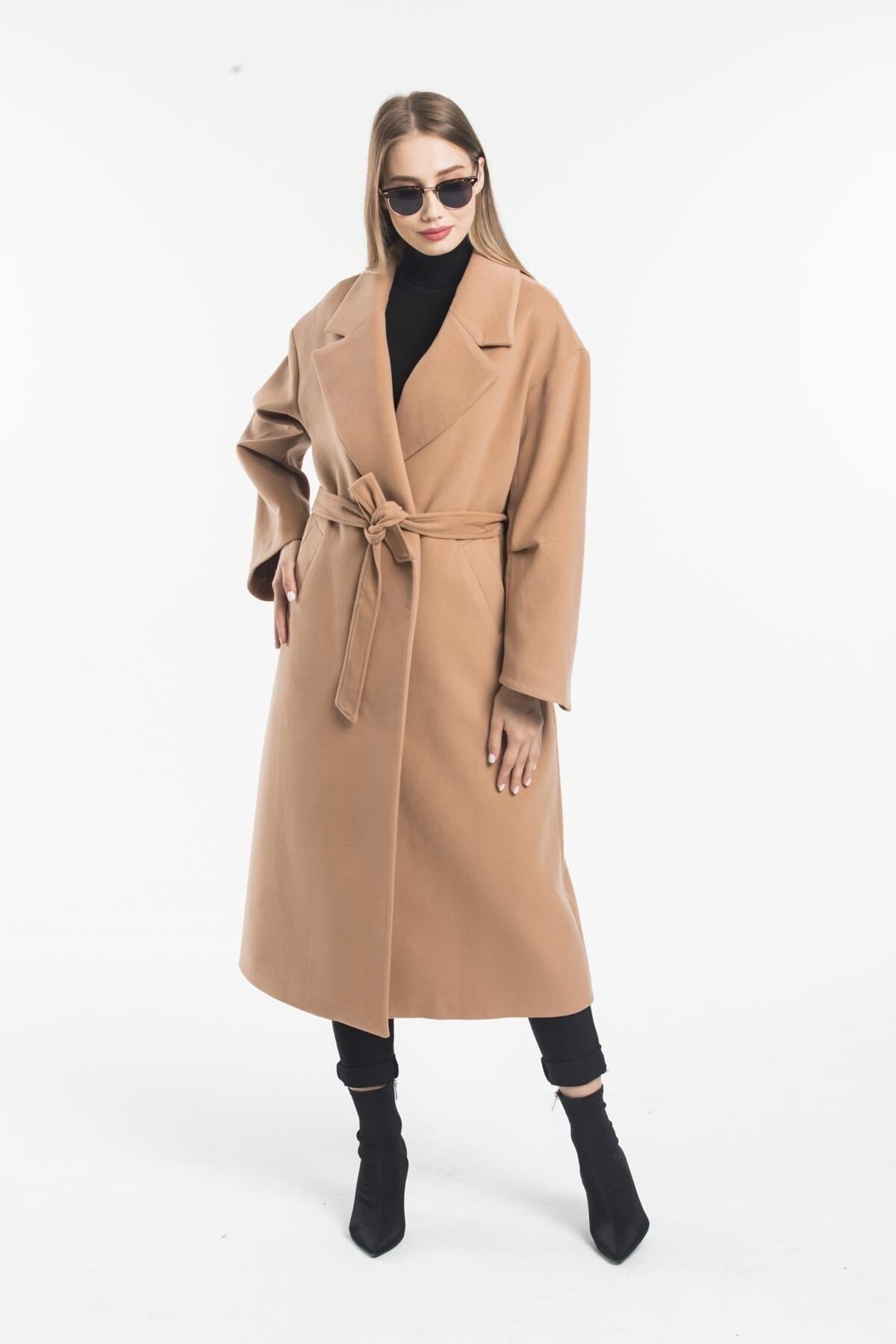 Aurora Women's Oversized Coat - Camel - product image 7
