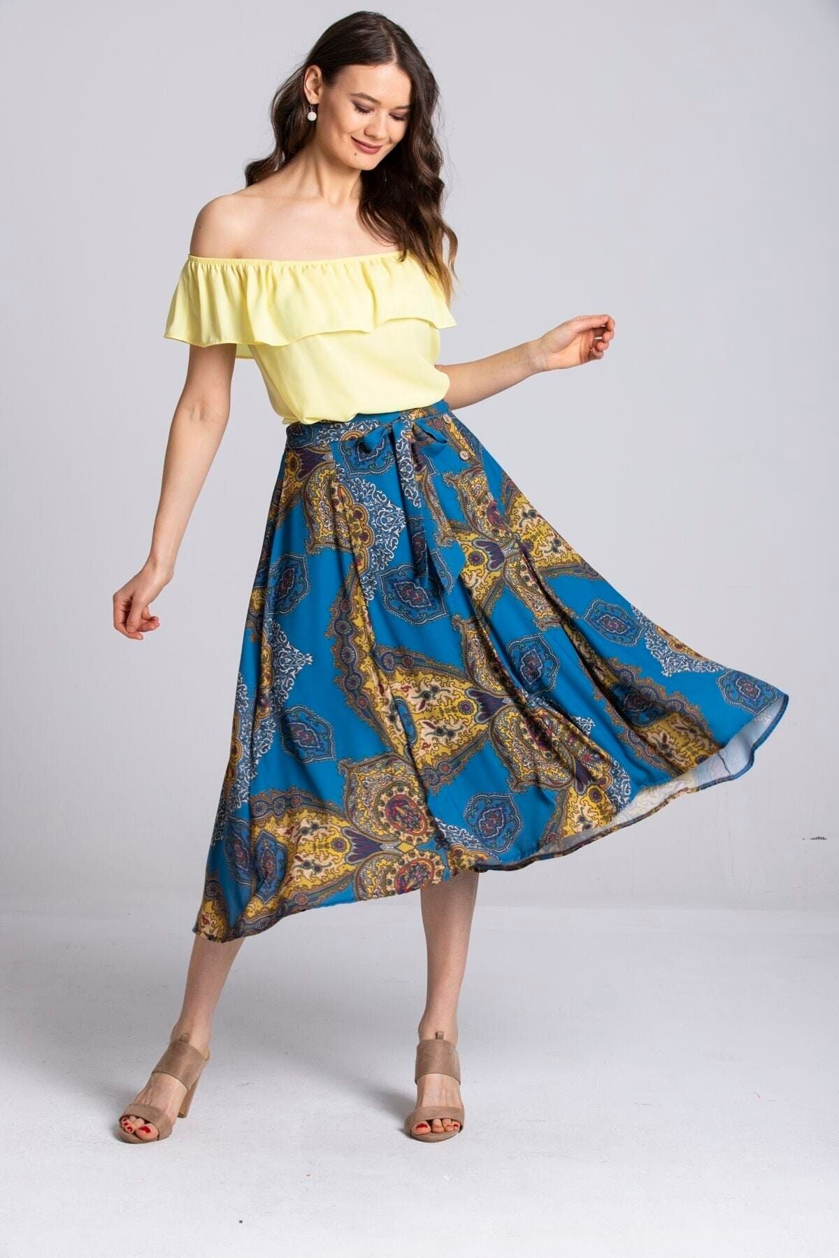 Enid Women's Skirt - Blue - product image 1