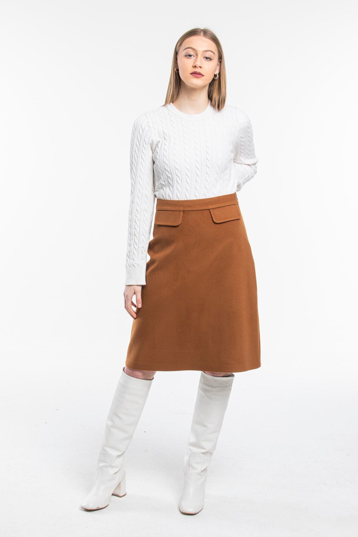 Annika Women's Skirt - Cognac - product image 4