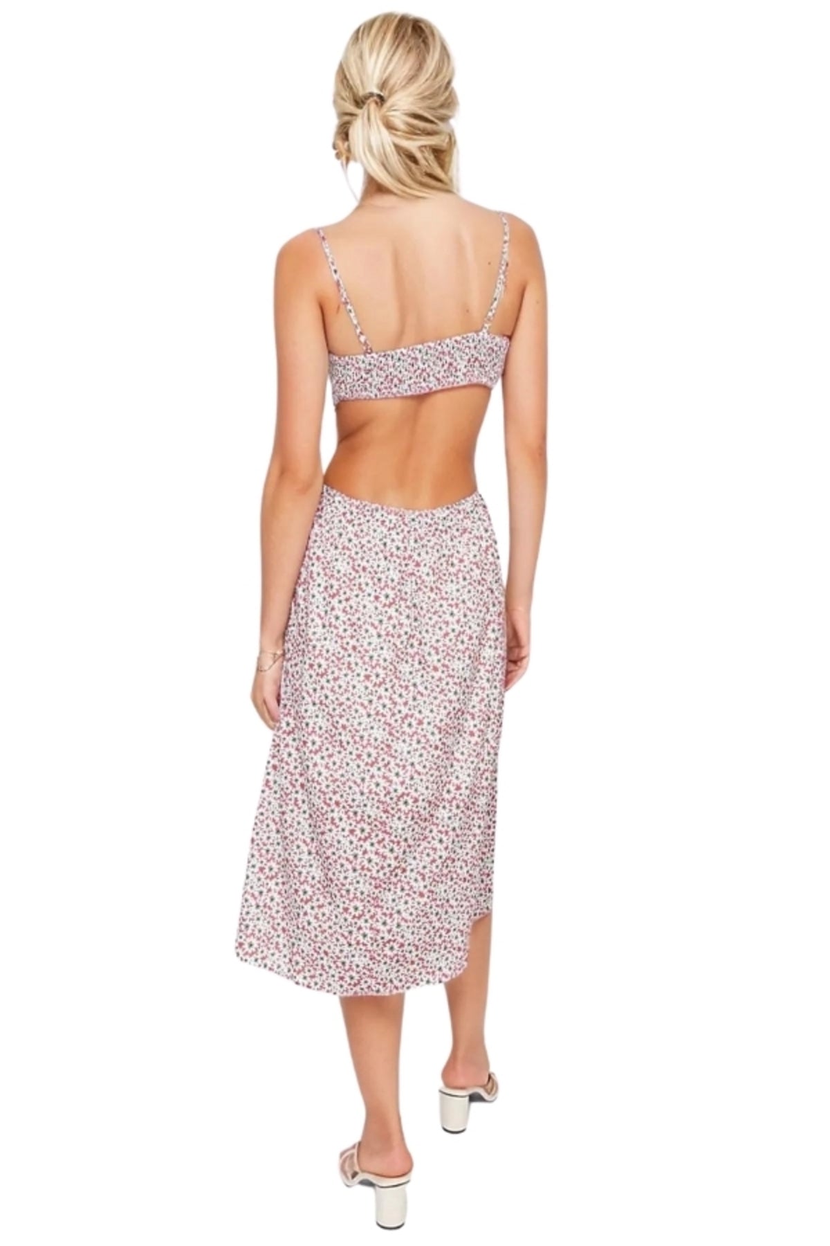 Millie Women's Strappy Party Dress - Daisy Print