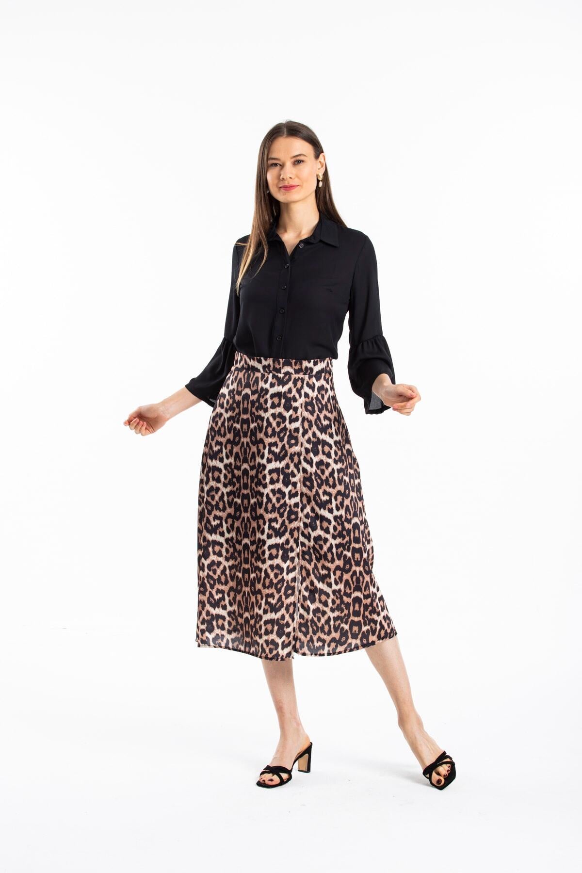 Emmeline Women's Leopard Print Skirt - Leopard Print - product image 1