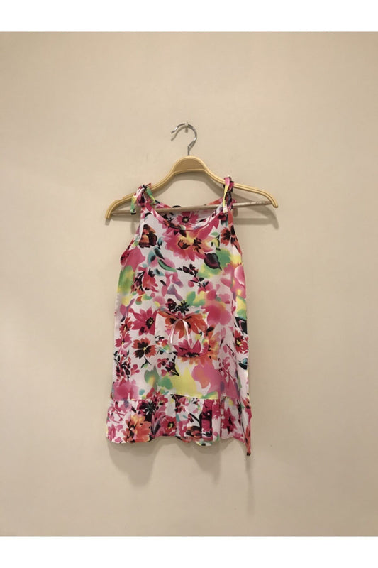 Cosette Girls' Floral Dress - Fuchsia Floral - product image 1