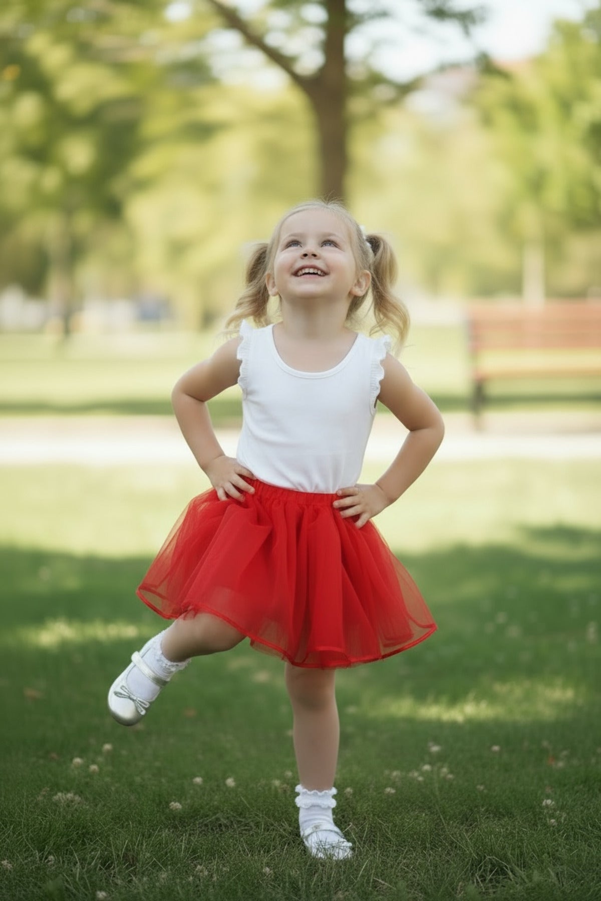Desiree Girls' Skirt - Red - product image 3
