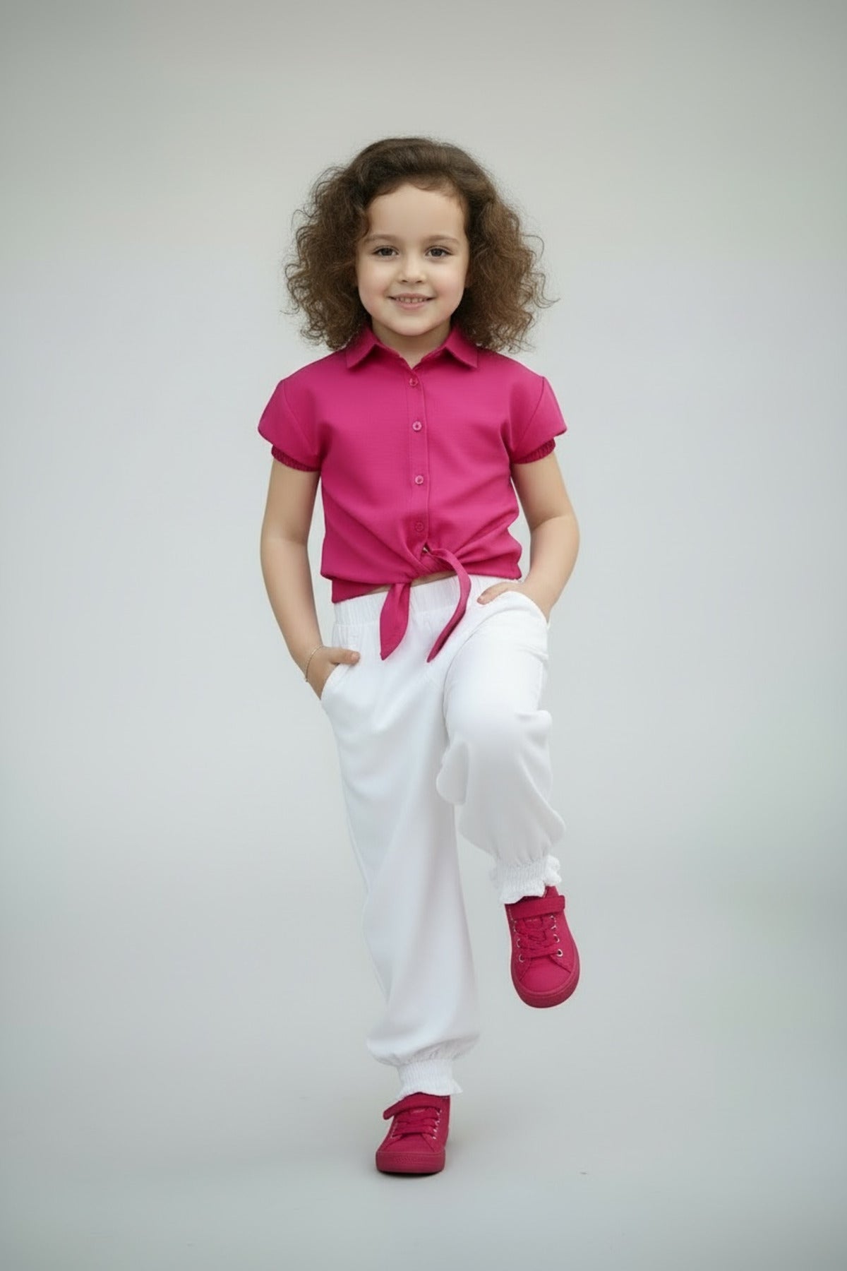 Amanda Girls' Viscose Pants - White - product image 2