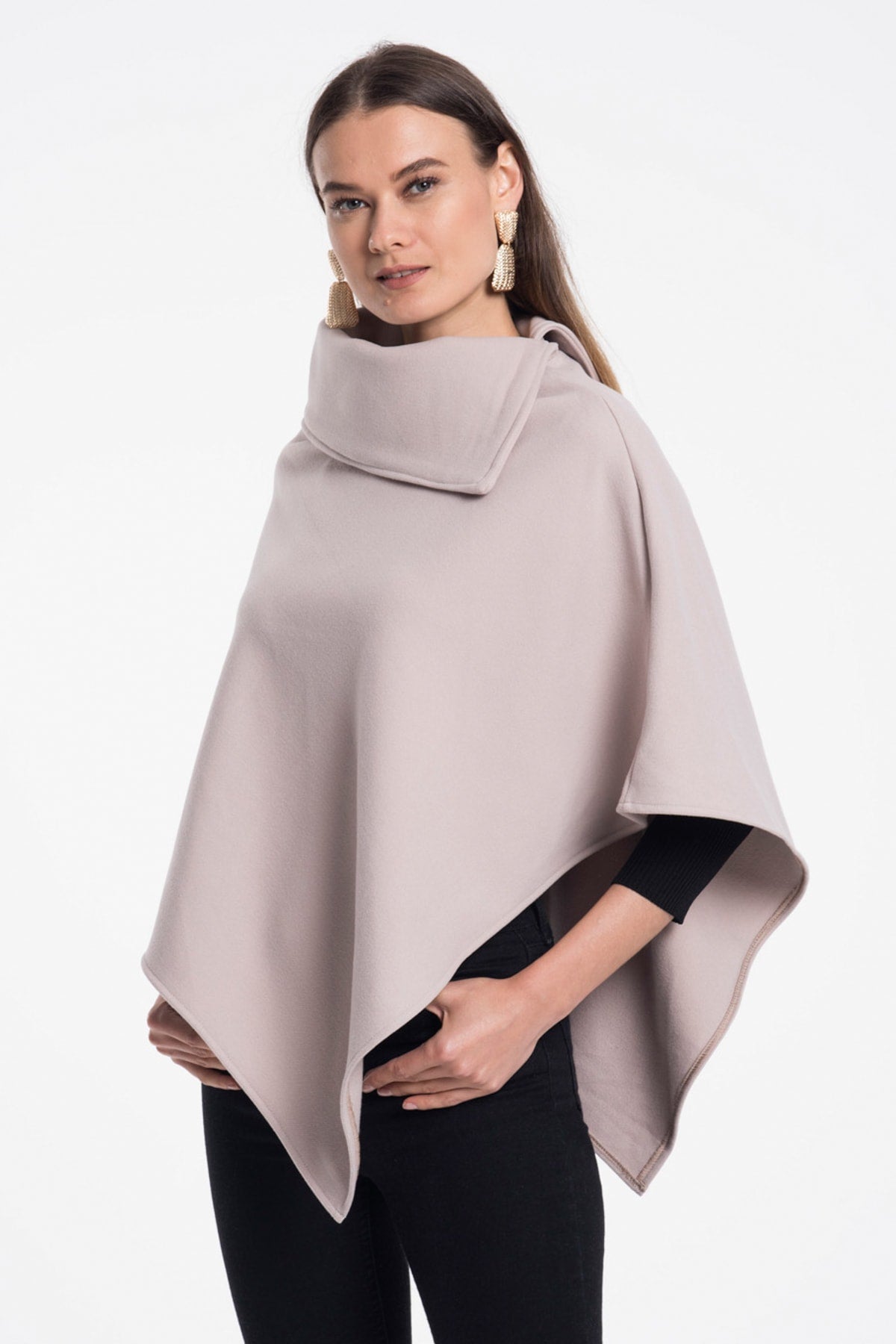 Farrah Women's Poncho - Dark Beige - product image 1