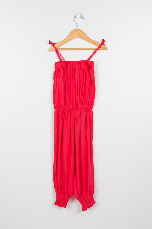 Cherie Girls' Jumpsuit - Coral Red - product image 1