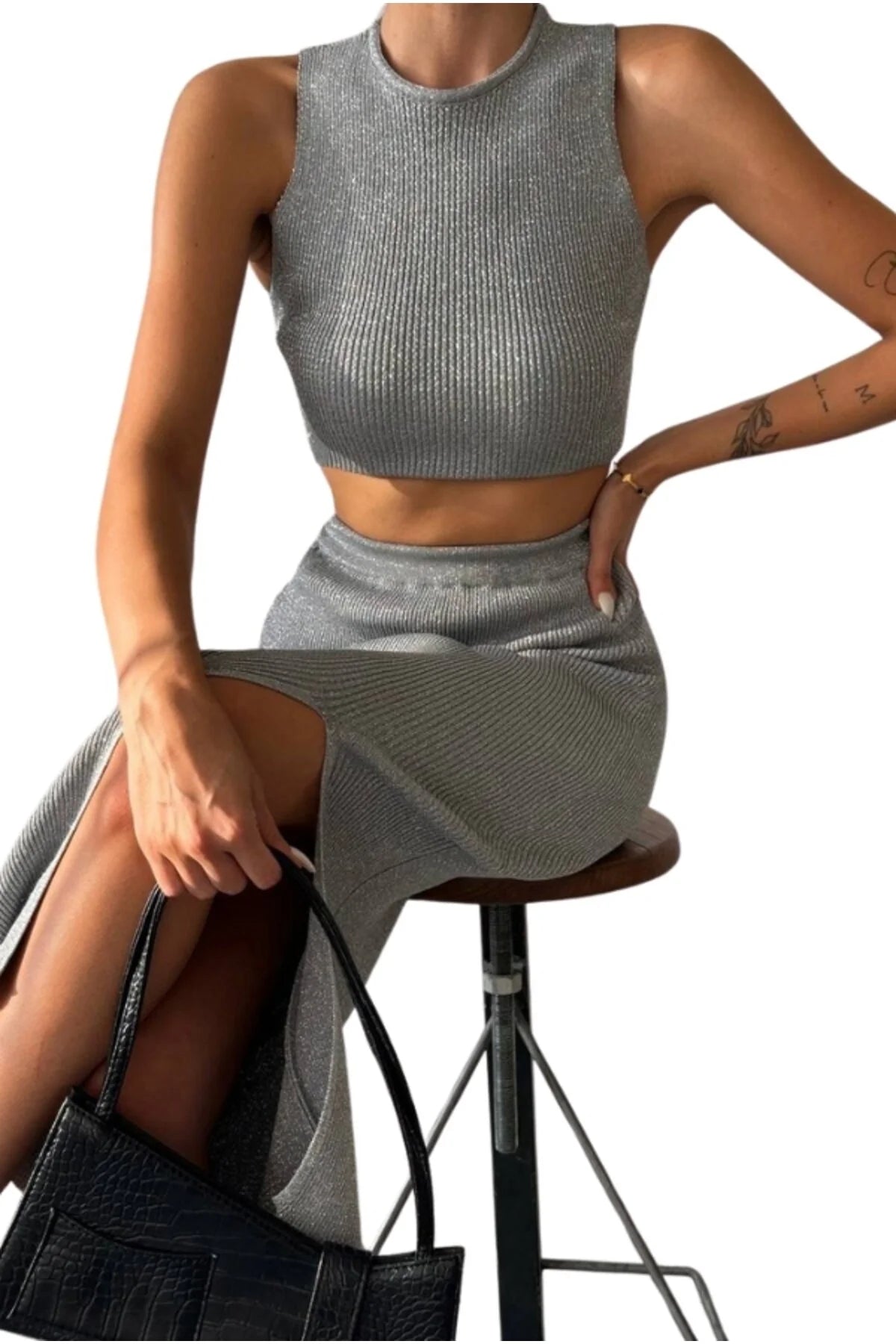 Conjunto de falda de dos piezas ajustado