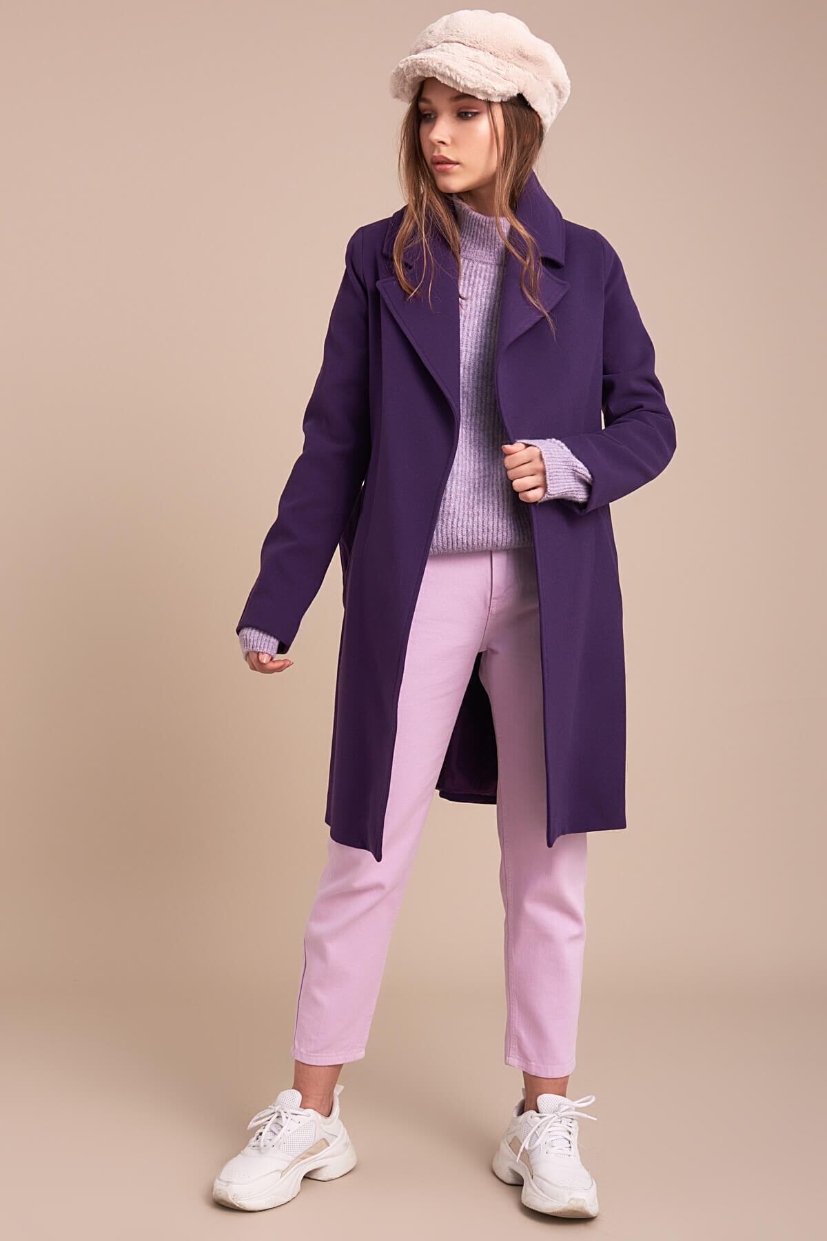 Ilene Women's Belted Coat - Purple - product image 2